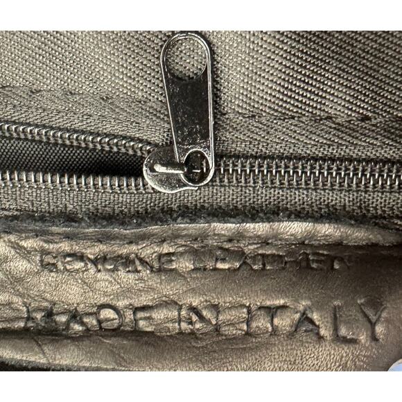 Brown Soft Leather Shoulder Handbag Unbranded Made in Italy Boho Hippie - Picture 6 of 9